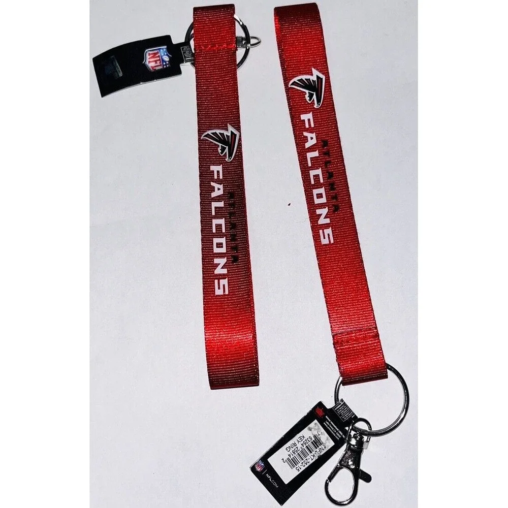 Atlanta Falcons NFL Key Chain 6 inches 2 pack small